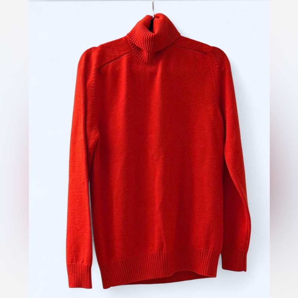 Paolo Pecora Men’s Red Wool Turtleneck Sweater L NWOT